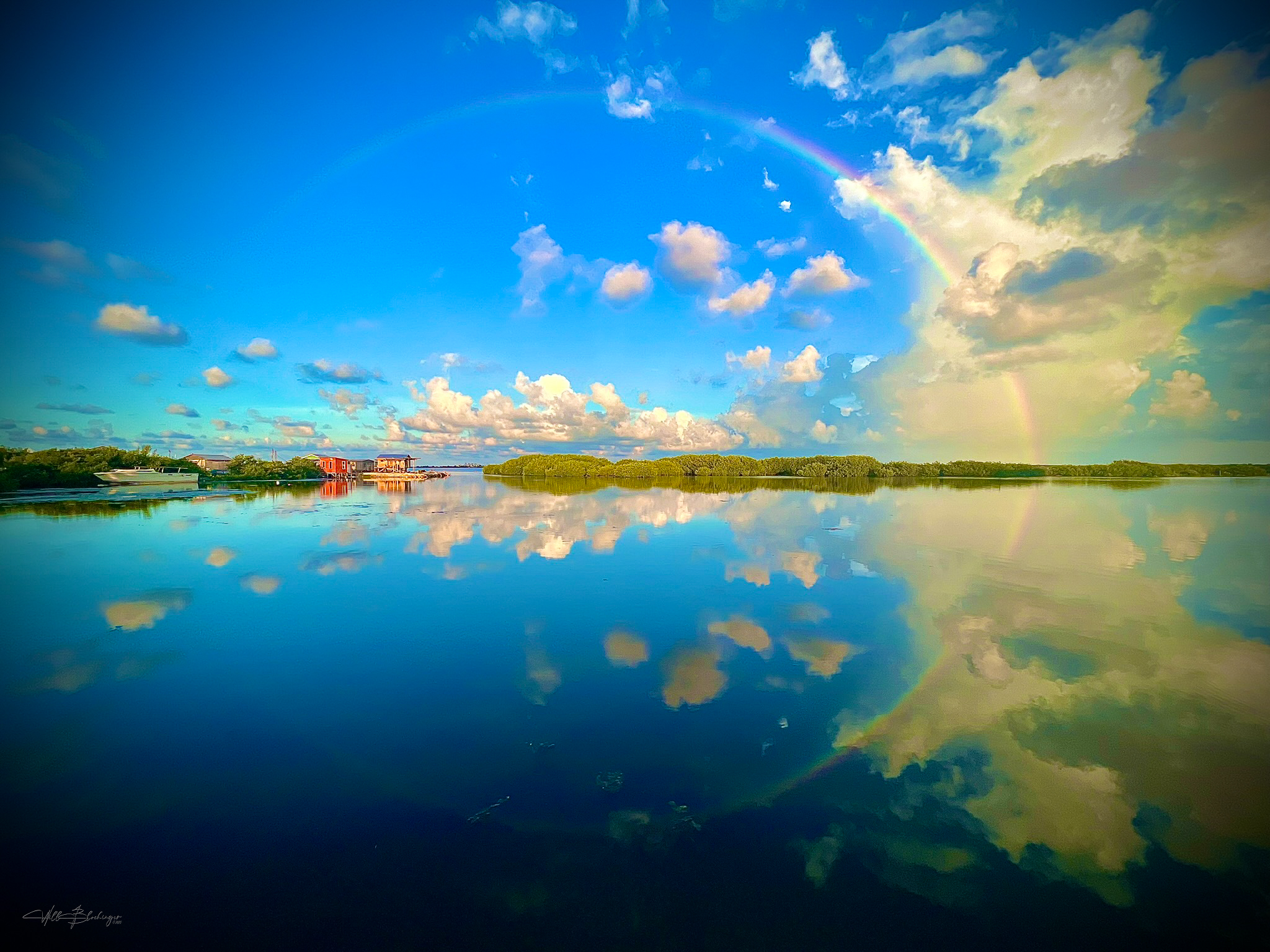 Rainbow over San Pedro, Belize